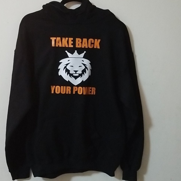 SBC Take Back Your Power Black and Orange Hoodie Sweatshirt - Picture 1 of 5